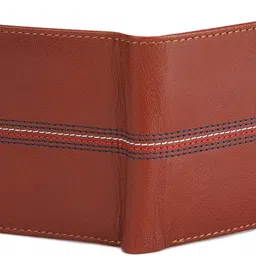 tommy hilfiger Men Brown Genuine Leather Wallet - Regular Size image 5