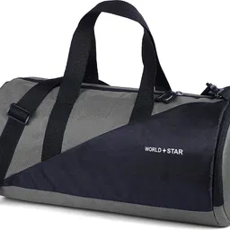 26 L Gym Duffel Bag - Men & Women black Sports Duffel with Shoe Compartment & Detachable Belt - Black, Grey-image-56