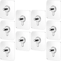 Self Adhesive Heavy Duty Hook For Hanging Transparent Hook for Kitchen&Bathroom Hook 10-image-54