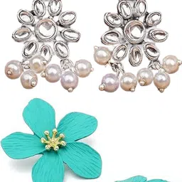 anamya collections Simple Elegant Versatile Earring Set for Women Alloy Earring Set-picture-33