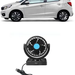 zplusacc DOUBLE Car Fan 12v 360 Head 2 Speed Optimization For UNIVESAL CAR FF-83 Car Interior Fan image 1