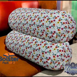 urmila creation Microfibre Bolster Pack of 2 Floral-picture-20