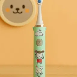 suhani collections Cute Cartoon Electric Toothbrush for Kids | Soft Bristles | Green colour Soft Toothbrush-picture-34