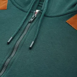 roadster Men Full Sleeve Color Block Hooded Sweatshirt image 2