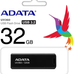 ADATA AUV360-32G-RBK 32 GB Pen Drive Compatible with Audio Player, Desktop Computer, Gaming Console, Laptop, Netbook, Television USB 3.2 Plastic Case image 4