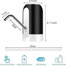 ddarsh Automatic Wireless Water Bottle Can Dispenser Pump with Rechargeable Battery for Bottled Water Dispenser image 4