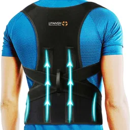 liyansh Free Size Belt For Men And Women For Back Pain Belt Posture Corrector image 2