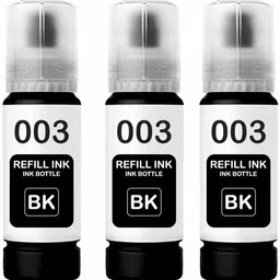 Gedi 003 Black Refill Ink for L3110,L3150,L3250,L3252,L3115,L3116 Printer 3PC Black Ink Bottle-image-0