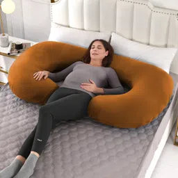 texlux Microfibre Pregnancy Pillow Pack of 1 Solid image 4