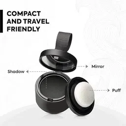 pro99s Hairline Powder for Thin Hair Helps Cover Black Roots & Bald Spots Instantly , Black image 2