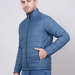 kotty Men Solid Puffer Jacket image 2
