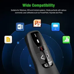 BTS Presenter Remote Control Laser Pointer/Pen, with USB Receiver for PC, Laptops Presenter remote with pointer Presenter image 3