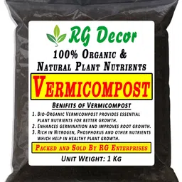 rgdecor 1 Kg 100% Natural Vermicompost - Earthworm Soil Manure Manure-picture-27
