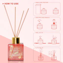 pan aromas Wonder Series Reed Diffuser - 50ml - Tropical Peach image 3