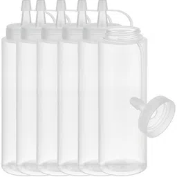 homlasa Plastic 1000 ml Leak Proof Sauce Ketchup Bottle (Pack Of 6) 1000 ml Bottle-picture-19