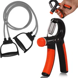 manogyam Fitness Combo of Hand Gripper & Double Toning Tube for Full Body & Hand Workout Fitness Accessory Kit Kit-picture-10