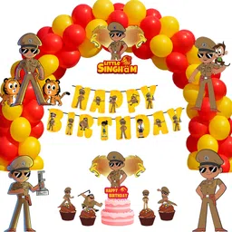 partyjoy Little Hero Birthday Cutouts Decoration Kit for Kids-picture-32