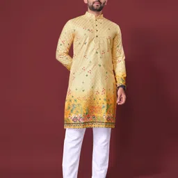 Men Printed Cotton Rayon Straight Kurta-image-13