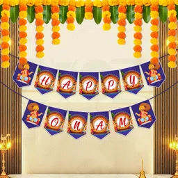 zyozi Happy Onam Paper Banner For Onam, Onam Paper Banner For Kerala Festivals Banner-picture-19