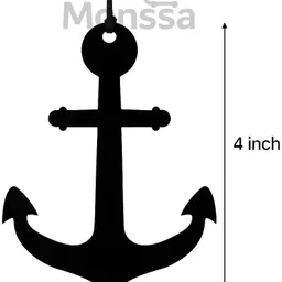 monssa KHRISYAN BLACK Car Hanging for Dashboard Rear View . (Pack of 1) Car Hanging Ornament image 2