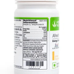 herbalife Afresh Energy Drink Mix - Tulsi Flavor & Lemon Flavor Combo Pack Of 2 PCS Nutrition Drink image 2
