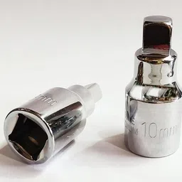 4mech Heavy Duty Oil Drain Nut Sockets CRV Steel 8 mm, 10 mm, Hardened and Tempered Socket Set image 2