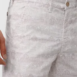 peter england Printed Men White Regular Shorts image 4