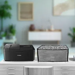 HomeStore-YEP For Canon Pixma E4270 / E4570 All-in-One Ink Efficient Printer Zebra Print Printer Cover image 3