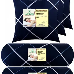 actos 3 Cushion 2 bolster Microfibre Geometric Bolster Pack of 5-picture-24