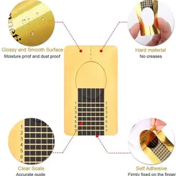 d.b.z. Acrylic Nail Forms,Gold Horseshoe Nail Extension Forms,Nail Tips Guide image 2