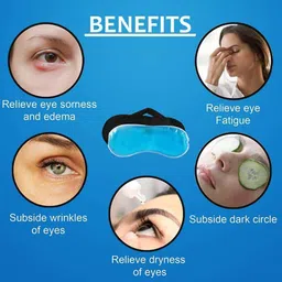 jk enterprise Eye Mask For Dry Eye,Puffy Eye, Dry Eye And Eye Fatigue (2-Black-Mr.-Mrs..) image 2