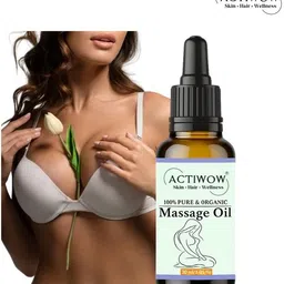 actiwow Pure Organic Massage Oil for Bust Firm Lift Radiant Balance image 1