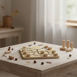 curious cubs Wooden Animal Maze Puzzle Board for Kids | Early Learning Educational Toy image 5