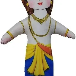vrindavanstore.in Krishna Balaram with Kesi and Dhenukasur - 7.5 inch image 2