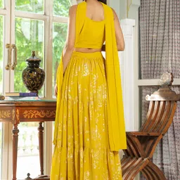 janasya Printed Stitched Lehenga Choli image 3