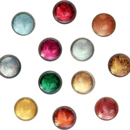 vozwa Face and Eye Shimmer Powder and Glitter Powder (Pack of 12 Pcs) image 1