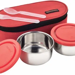 trueware Classic Stainless Steel 2 Containers Lunch Box-picture-15