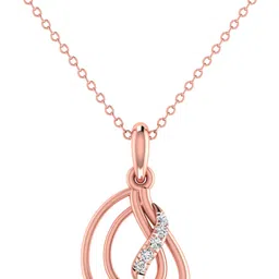 avsar Avsar BIS Hallmark AVP1127PB 14kt Cubic Zirconia Rose Gold Pendant-image-10