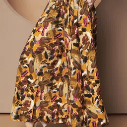 otabu Women Relaxed Brown Polyester Trousers image 1