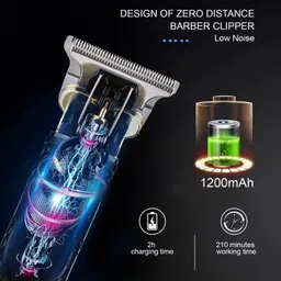 UZAN Hair Trimmer For Men, Adjustable Blade Clipper, Hair Trimmer and Shaver For Men Fully Waterproof Grooming Kit 90 minRuntime 4 Length Settings image 3