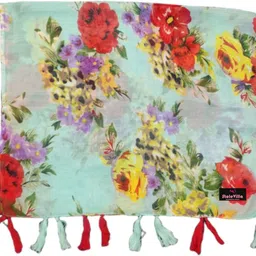 msfashion Printed Chiffon Women Multicolor Stole, Scarf, Fancy Scarf image 2