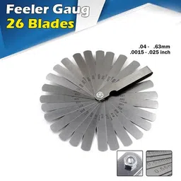 arqest 26 Blades Feeler Gauge Metric & Inch Gap Filler .002'' .025'' Arq_a6 Marking Gauge-picture-27