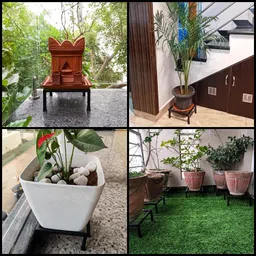 gift global impex Plant Stand indoor and Outdoor PLANT STAND SET OF 2 Plant Container Set image 4