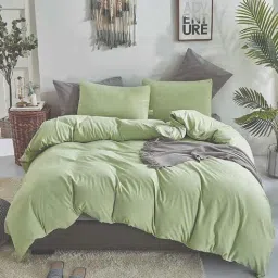 sleeping owls Green 100% Cotton 400 Heavy Winter Double Bed Comforter-picture-39