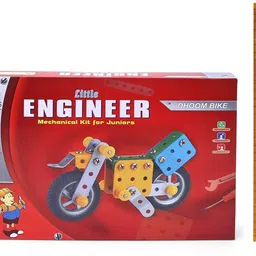 olympia GAMES AND TOYS Little Engineer Dhoom Bike Mechanical Engineering Educational Toy Kit Constructive Building Blocks and Models Construction Set for Kids Both Boys and Girls (Age 5 to 12, Multicolor) image 4