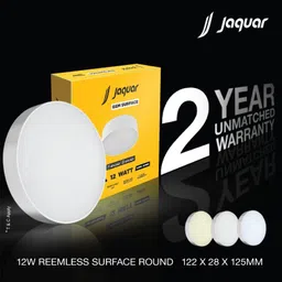 jaquar 12W LED Gem Trim Less Round Surface Mount Down Warm (Pack of 2) Ceiling Light Ceiling Lamp image 3