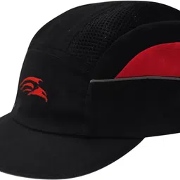 perf Short Peak Black and Red Unisex Bump Safety Cap-picture-14