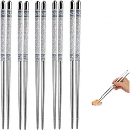 Eating Stainless Steel Chinese, Japanese, Korean Chopstick-image-4