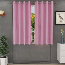 panipat textile hub 152.4 cm (5 ft) Window Polyester Curtain (Pack Of 2) image 1