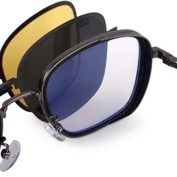 hashtag eyewear Polarized, UV Protection Retro Square Sunglasses (49) image 5